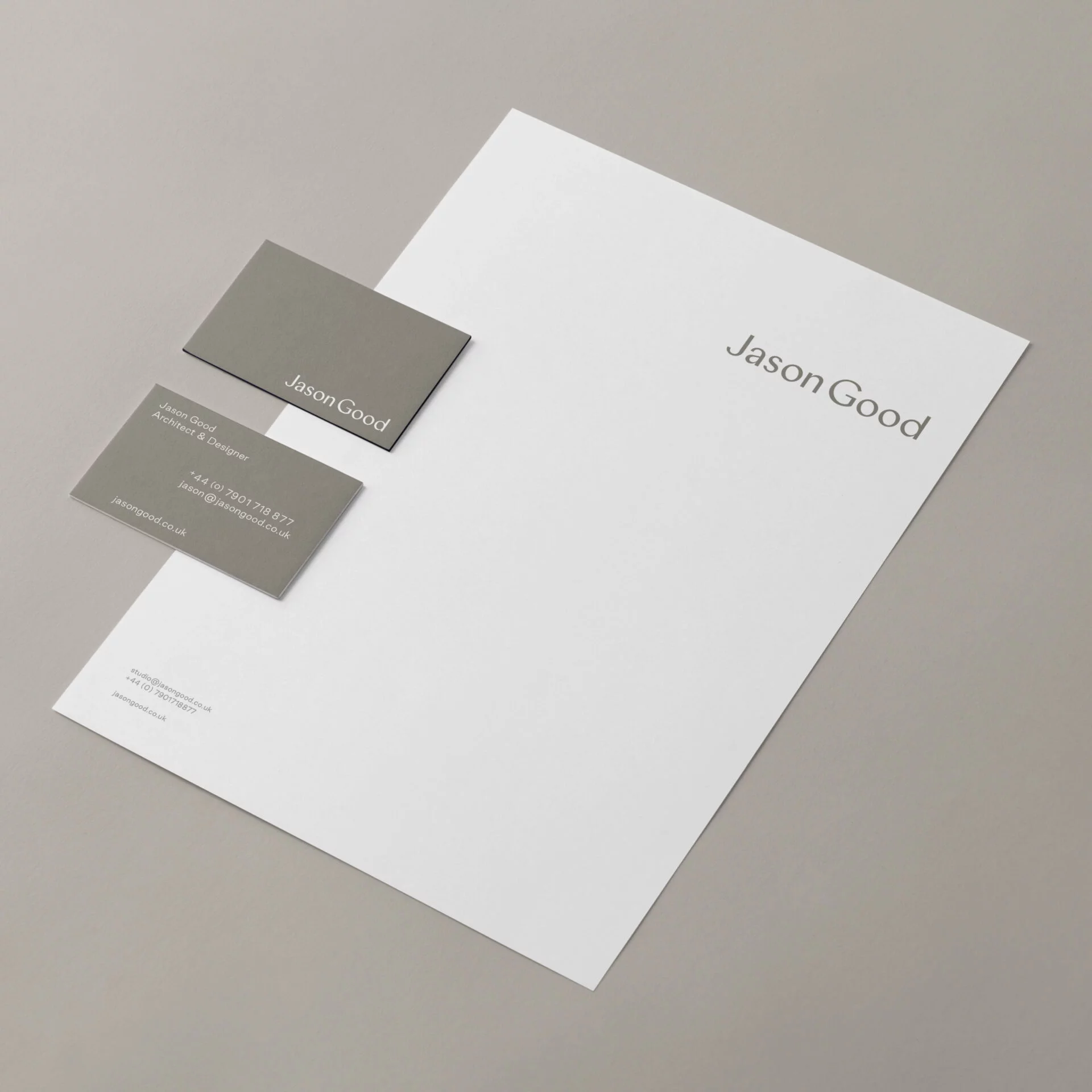 Jason Good Stationery Design By Soka Studio