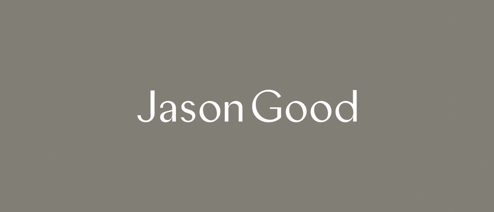 Jason Good Typographic Logo Design By Soka Studio